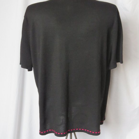 1990s Vintage Faux Black Twinset Norton McNaughton - Picture 9 of 10